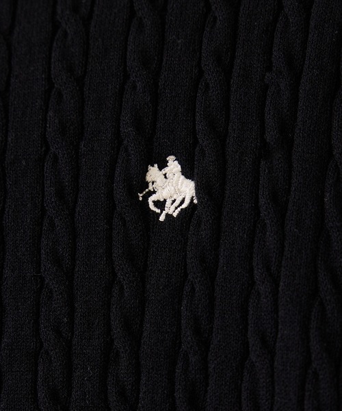 POLO BCS(ポロ ビーシーエス)の「【POLO BCS】VIS別注ミニケーブルノーカラーカーディガン(カーディガン/ボレロ・レディース・イエロー/ホワイト/ネイビー/ブラック・FREE)」の7枚目の写真