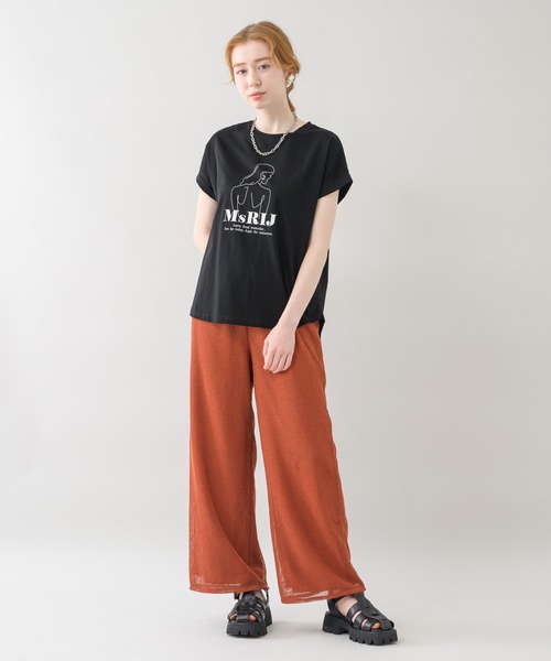 vingtrois(バントロア)の「vingtrois イラストロゴプリントT(Tシャツ/カットソー・レディース・ブラック/ホワイト/カーキ・FREE)」の15枚目の写真