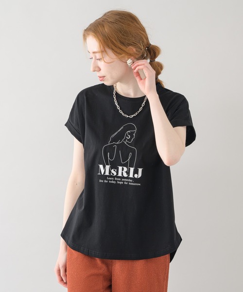 vingtrois(バントロア)の「vingtrois イラストロゴプリントT(Tシャツ/カットソー・レディース・ブラック/ホワイト/カーキ・FREE)」の18枚目の写真