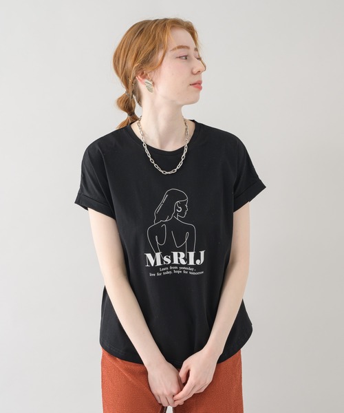 vingtrois(バントロア)の「vingtrois イラストロゴプリントT(Tシャツ/カットソー・レディース・ブラック/ホワイト/カーキ・FREE)」の19枚目の写真