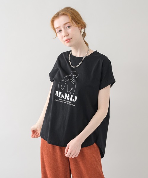 vingtrois(バントロア)の「vingtrois イラストロゴプリントT(Tシャツ/カットソー・レディース・ブラック/ホワイト/カーキ・FREE)」の20枚目の写真
