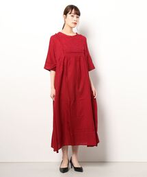 Samansa Mos2 | 【FROM INDIA】カットワーク刺繍ワンピース(ワンピース)