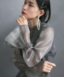 HARE | 【WEB限定 OCCASION SERIES LADIES】2WAYシアーフレアスリーブワンピース(ドレス)