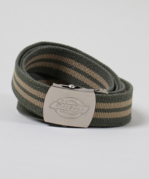 Dickies(ディッキーズ)の「【Dickies/ディッキーズ】ロゴバックルガチャベルト/ユニセックス対応/ギフトにも人気!(ベルト・メンズ・ブラック/ホワイト×ブラック/ブラック×レッド/モスグリーン系/オフホワイト/ブラック×ホワイト/モスグリーン/ホワイト/ベージュ/イエロー/ネイビー系・ONESIZE)」の9枚目の写真