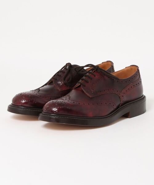 Tricker's(トリッカーズ)の「Tricker's 8064 / LEATHER SOLE / MUSEUM CALF COUNTRY SHOES(ドレスシューズ・メンズ・バーガンディー・UK7/UK8.5)」の1枚目の写真
