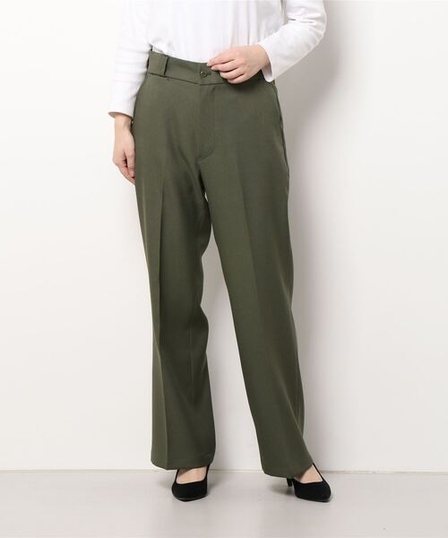 THE SHINZONE(ザ シンゾーン)の「CENTER PRESS PANTS(スラックス・レディース・グレー/ブラック/ホワイト/カーキ・38/36/32/0/34/TALL)」の4枚目の写真