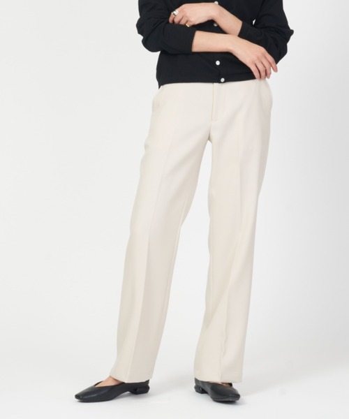 THE SHINZONE(ザ シンゾーン)の「CENTER PRESS PANTS(スラックス・レディース・グレー/ブラック/ホワイト/カーキ・38/36/32/0/34/TALL)」の2枚目の写真