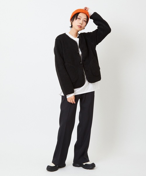 THE SHINZONE(ザ シンゾーン)の「CENTER PRESS PANTS(スラックス・レディース・グレー/ブラック/ホワイト/カーキ・38/36/32/0/34/TALL)」の8枚目の写真