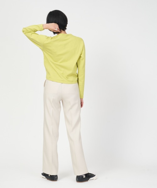 THE SHINZONE(ザ シンゾーン)の「CENTER PRESS PANTS(スラックス・レディース・グレー/ブラック/ホワイト/カーキ・38/36/32/0/34/TALL)」の11枚目の写真