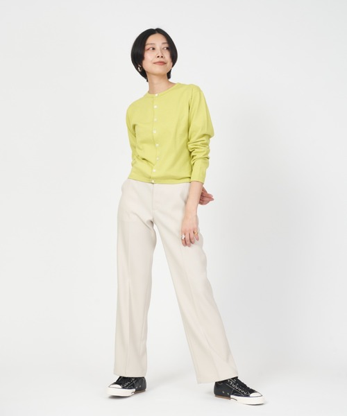 THE SHINZONE(ザ シンゾーン)の「CENTER PRESS PANTS(スラックス・レディース・グレー/ブラック/ホワイト/カーキ・38/36/32/0/34/TALL)」の9枚目の写真