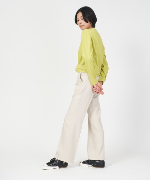THE SHINZONE(ザ シンゾーン)の「CENTER PRESS PANTS(スラックス・レディース・グレー/ブラック/ホワイト/カーキ・38/36/32/0/34/TALL)」の10枚目の写真