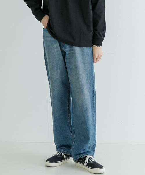 URBAN RESEARCH(アーバンリサーチ)の「new basic 13.5oz WIDE TAPERED PANTS(デニムパンツ・メンズ・ブラック/インディゴブルー・SMALL/MEDIUM/LARGE)」の11枚目の写真