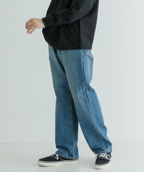 URBAN RESEARCH(アーバンリサーチ)の「new basic 13.5oz WIDE TAPERED PANTS(デニムパンツ・メンズ・ブラック/インディゴブルー・SMALL/MEDIUM/LARGE)」の12枚目の写真