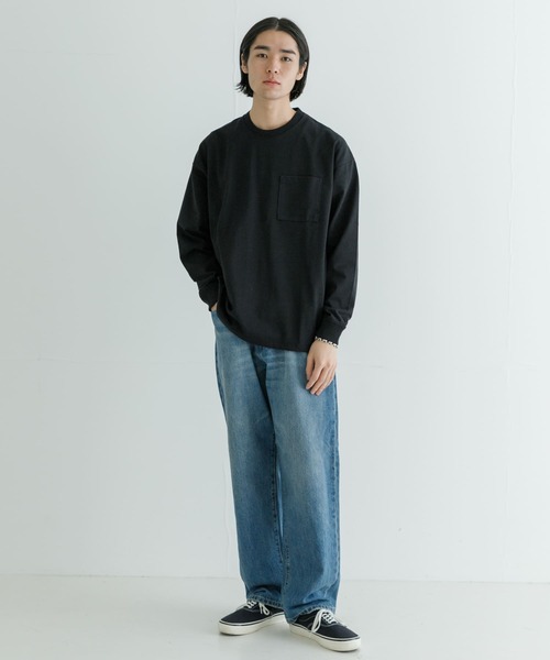 URBAN RESEARCH(アーバンリサーチ)の「new basic 13.5oz WIDE TAPERED PANTS(デニムパンツ・メンズ・ブラック/インディゴブルー・SMALL/MEDIUM/LARGE)」の14枚目の写真