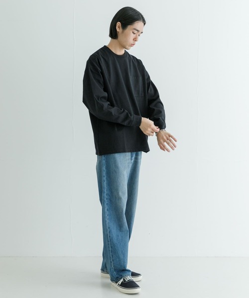 URBAN RESEARCH(アーバンリサーチ)の「new basic 13.5oz WIDE TAPERED PANTS(デニムパンツ・メンズ・ブラック/インディゴブルー・SMALL/MEDIUM/LARGE)」の15枚目の写真