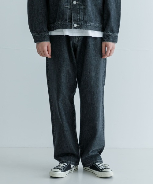 URBAN RESEARCH(アーバンリサーチ)の「new basic 13.5oz WIDE TAPERED PANTS(デニムパンツ・メンズ・ブラック/インディゴブルー・SMALL/MEDIUM/LARGE)」の16枚目の写真