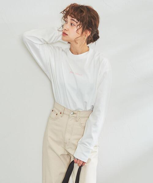 coen(コーエン)の「アメリカンプリントロングスリーブTシャツ(Tシャツ/カットソー・レディース・ダークグリーン/オフホワイト/ライトピンク/コバルトブルー・FREE)」の21枚目の写真