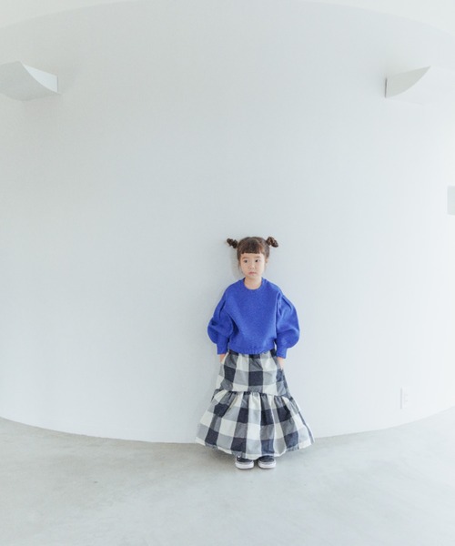LOWRYS FARM(ローリーズファーム)の「メモリーティアードスカート 162998(スカート・キッズ・ブラック/ブラック系その他/レッド系その他・110cm/120cm/130cm/140cm/150cm)」の14枚目の写真