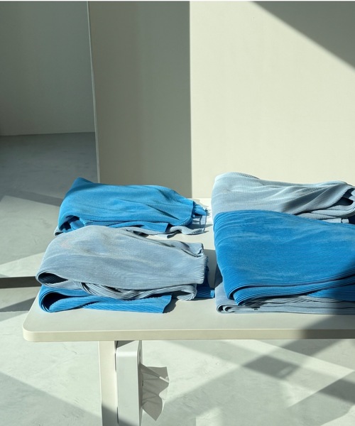 wee9s(ウィークス)の「【セルフカット可能】daily daily super stretch crew neck pleats one piece / デイリーデイリースーパーストレッチクルーネックプリーツワンピース(ワンピース・レディース・アッシュグレー/スカイブルー/ブラック/レッド/ネイビー/ボルドー/アイボリー/ダークグリーン/ブルー/ライトブルー・FREE/LONG)」の18枚目の写真