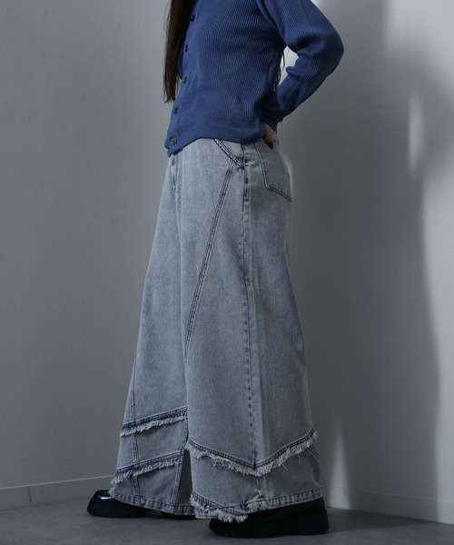 NILWAY(ニルウェイ)の「ヴィンテージアソート ワイドシルエット袴デニムパンツ(デニムパンツ・メンズ・ブラック系3/ブラック系/ブラック/ブラック系2/ブラック系4/ブラック系1/サックスブルー/サックスブルー系1/サックスブルー系2/サックスブルー系3/サックスブルー系4/サックスブルー系・LARGE/SMALL/MEDIUM)」の10枚目の写真