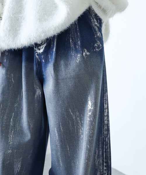 NILWAY(ニルウェイ)の「ヴィンテージアソート ワイドシルエット袴デニムパンツ(デニムパンツ・メンズ・ブラック系3/ブラック系/ブラック/ブラック系2/ブラック系4/ブラック系1/サックスブルー/サックスブルー系1/サックスブルー系2/サックスブルー系3/サックスブルー系4/サックスブルー系・LARGE/SMALL/MEDIUM)」の18枚目の写真