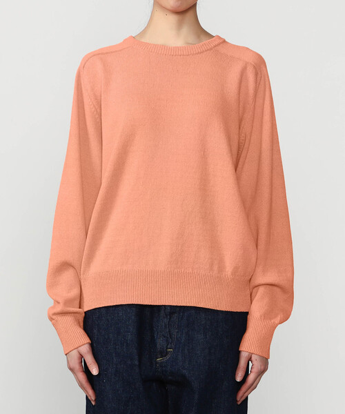 Morris & Sons(モリスアンドサンズ)の「MORRIS & SONS | コットン サドルショルダーニット WOMEN(ニット/セーター・レディース・オレンジ/グレー/ブラウン/イエロー/ネイビー・0)」の11枚目の写真