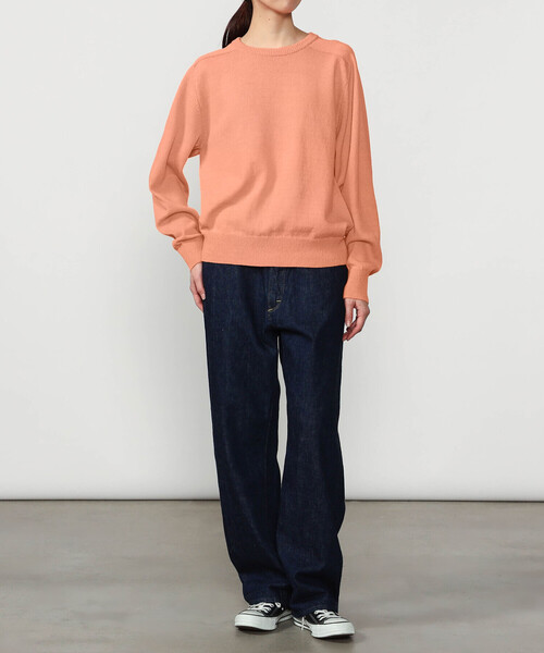 Morris & Sons(モリスアンドサンズ)の「MORRIS & SONS | コットン サドルショルダーニット WOMEN(ニット/セーター・レディース・オレンジ/グレー/ブラウン/イエロー/ネイビー・0)」の14枚目の写真