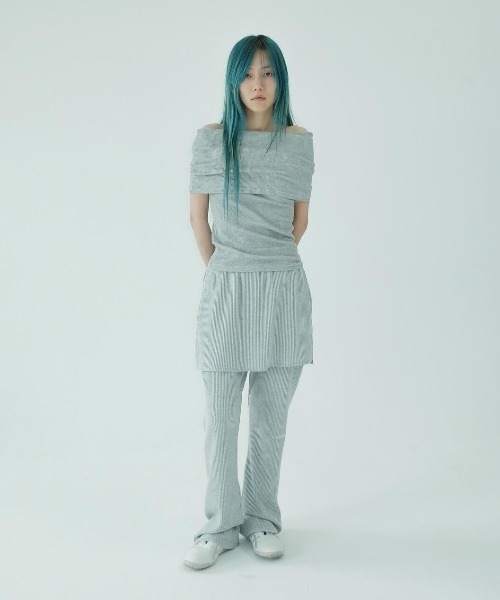 JICHOI COMFORT/ジチョイコンフォート/WAFFLE SLIM LAYERED PANTSの18枚目の写真