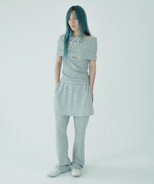 JICHOI COMFORT/ジチョイコンフォート/WAFFLE SLIM LAYERED PANTSの15枚目の写真