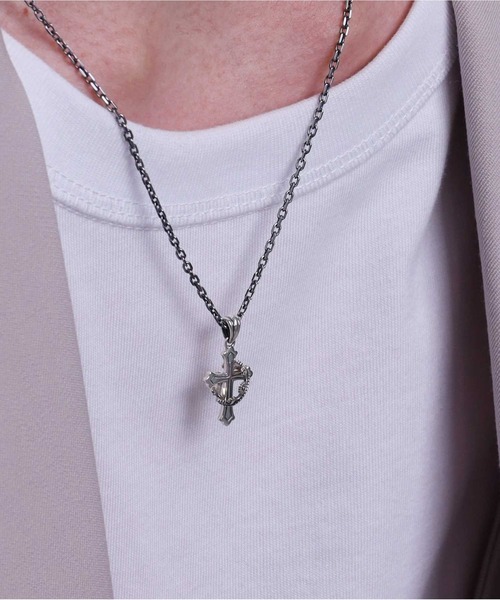 LION HEART(ライオンハート)の「“HOWL”ハウリングクロスネックレス/SS SIZE/シルバー925【LION HEART / ライオンハート】(ネックレス・メンズ・シルバー・50cm)」の6枚目の写真