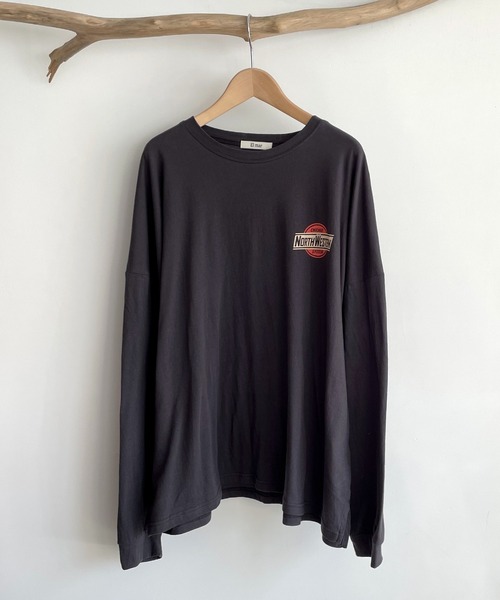 CANAL JEAN(キャナルジーン)の「El mar(エルマール) "NORTH WESTERN"ロングTシャツ(Tシャツ/カットソー・レディース・ホワイト/チャコールグレー/ライトベージュ・ONE SIZE)」の19枚目の写真