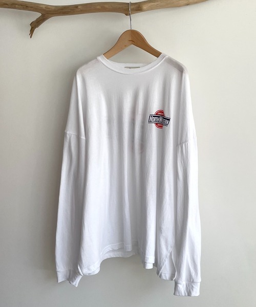 CANAL JEAN(キャナルジーン)の「El mar(エルマール) "NORTH WESTERN"ロングTシャツ(Tシャツ/カットソー・レディース・ホワイト/チャコールグレー/ライトベージュ・ONE SIZE)」の18枚目の写真