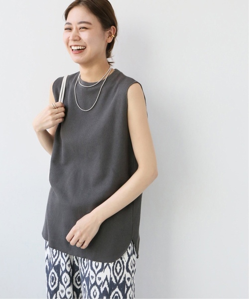 JOURNAL STANDARD relume(ジャーナルスタンダード レリューム)の「《追加3》TCワッフルノースリーブ(Tシャツ/カットソー・レディース・ブルー/ブラック/ホワイト/ベージュ/ネイビー/グレー/ホワイト系その他・FREE)」の12枚目の写真