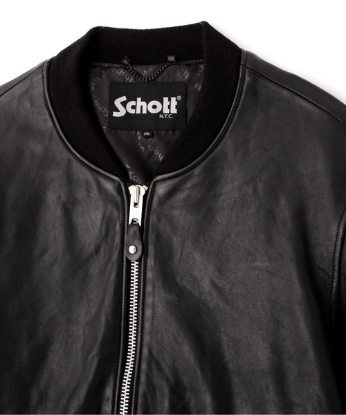 Schott/ショット/LEATHER JACKET ”BOWERY”/レザージャケット バワリー MA-1の3枚目の写真