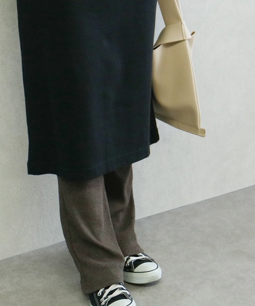 reca(レカ)の「クルーネックスウェットリラックスロングワンピース(ワンピース・レディース・ネイビー/ホワイト系その他/ブラック/ライトグレー/ダークグレー/カーキ/ブルー系その他/モカ・L/M)」の15枚目の写真