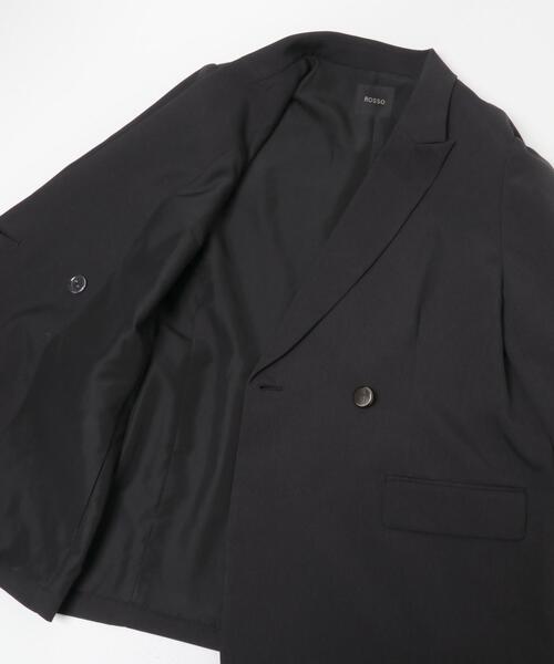 URBAN RESEARCH ROSSO WOMEN(アーバンリサーチ ロッソ)の「防シワシャンブレーツイルダブルジャケット(その他アウター・レディース・ブラック/ベージュ系その他・36/38)」の20枚目の写真