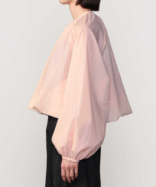 Bshop(ビショップ)の「eunoia | ナイロン ジップジャケット WOMEN(ブルゾン・レディース・ブラック/ピンク・ONE)」の6枚目の写真