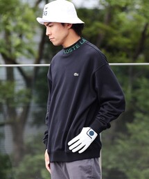 LACOSTE | 〈MEN〉Lacoste for BEAMS GOLF / 別注 ロゴ モックネック スウェットシャツ(スウェット)