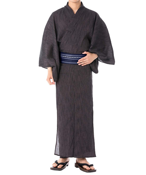 KYOETSU(キョウエツ)の「メンズ 楊柳浴衣 6点セット ( 浴衣 + 帯 + 下駄 + 腰紐 + 信玄袋 + 扇子 )(浴衣・メンズ・ブラウン系その他/ブラック系その他/グレー系その他/ブラック系その他3/ブルー系その他6/ブラック系その他4/ブルー系その他/ブラック系その他2/グレー系その他4/ブラウン系その他4/ブルー系その他5/グレー系その他2/ブラウン系その他2/ブルー系その他2/ブルー系その他3/ブルー系その他7/ブルー系その他4/グレー系その他3/ブラウン系その他3/ブルー/グレー系その他5/グレー系その他6/ホワイト系その他/レッド系その他/ホワイト系その他2/レッド系その他2/その他/その他1/その他2/その他3/その他4/その他5・3L/M/L/LL)」の15枚目の写真