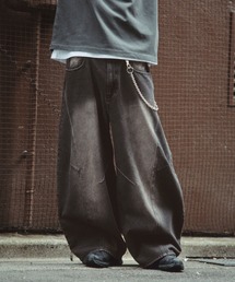 RAGEBLUE | Vintage 3D Curve Barrel Denim Pants/ヴィンテージ加工/3Dカーブバレルデニムパンツ(デニムパンツ)
