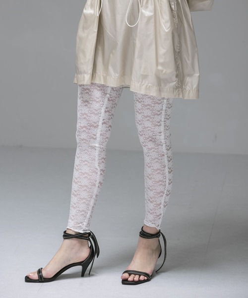 URBAN RESEARCH(アーバンリサーチ)の「ambiguous Lace Long Leggings(レギンス/スパッツ・レディース・ブラック/ホワイト・FREE)」の11枚目の写真