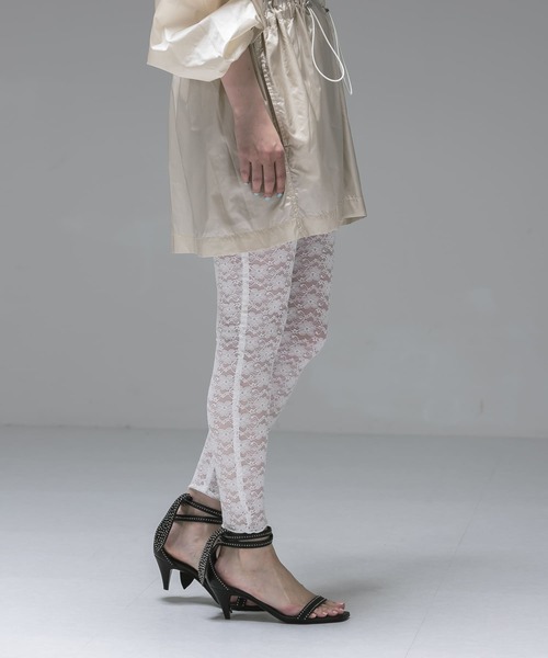 URBAN RESEARCH(アーバンリサーチ)の「ambiguous Lace Long Leggings(レギンス/スパッツ・レディース・ブラック/ホワイト・FREE)」の13枚目の写真