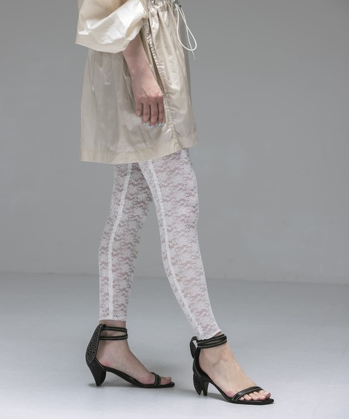 URBAN RESEARCH(アーバンリサーチ)の「ambiguous Lace Long Leggings(レギンス/スパッツ・レディース・ブラック/ホワイト・FREE)」の14枚目の写真