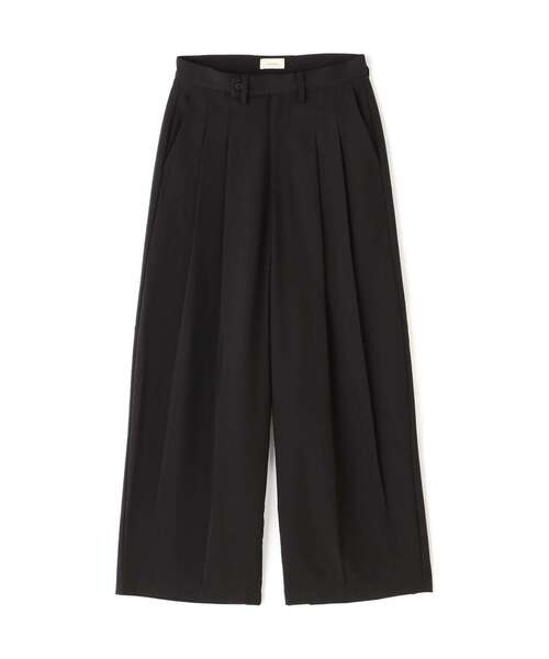 Toironier(トワロニエ)の「Toironier/トワロニエ/2Tuck Wide Pants-N(スラックス・メンズ・ブラック・1/2)」の10枚目の写真