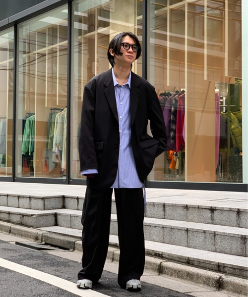 Toironier(トワロニエ)の「Toironier/トワロニエ/2Tuck Wide Pants-N(スラックス・メンズ・ブラック・1/2)」の16枚目の写真