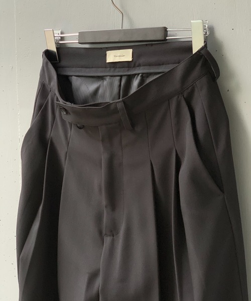 Toironier(トワロニエ)の「Toironier/トワロニエ/2Tuck Wide Pants-N(スラックス・メンズ・ブラック・1/2)」の17枚目の写真