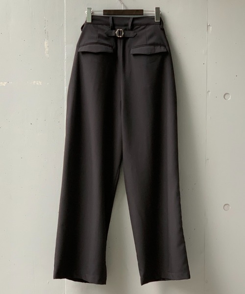 Toironier(トワロニエ)の「Toironier/トワロニエ/2Tuck Wide Pants-N(スラックス・メンズ・ブラック・1/2)」の18枚目の写真