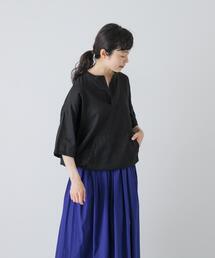 かぐれ | コットンリネンポケットプルオーバー(シャツ/ブラウス)