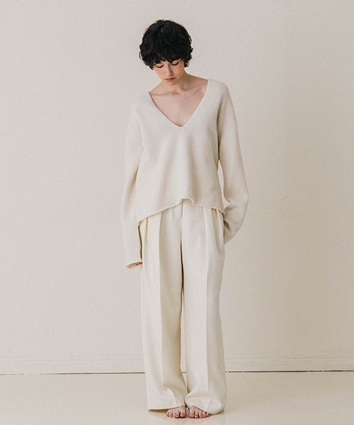 CREDONA(クレドナ)の「【THE C】ICHIGUN PANTS/イチグンパンツ(スラックス・レディース・ブラック/ベージュ/ブラウン/アイボリー・2/0/1)」の12枚目の写真
