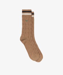 LACOSTE | ケーブルニットボーダーソックス(ソックス/靴下)